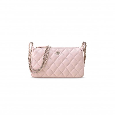 CHANEL GRAINED CALFSKIN 25A WITH CHAIN BAG AS4704 (21*12*5.5cm)